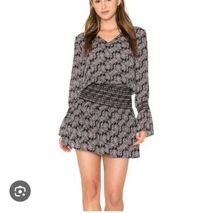 Derek Lam 10 Crisby Floral Long Sleeve Dress. Size 10